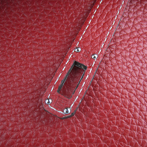 AAA Hermes Kelly 22 CM France Leather Handbag Red H008 On Sale